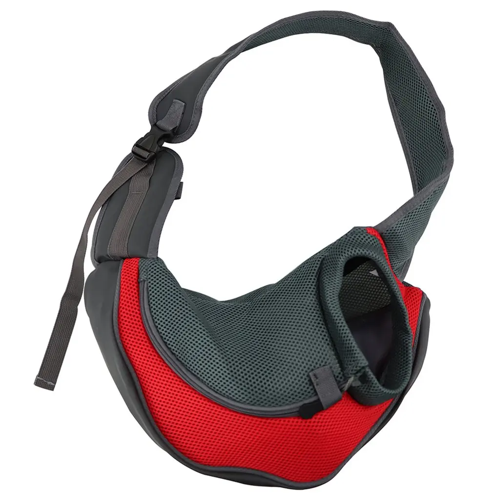 

Pet Dog Sling Carrier Breathable Mesh Travel Safe Sling Bag Carrier For Dogs And Cats Adjustable Padded Strap Bag