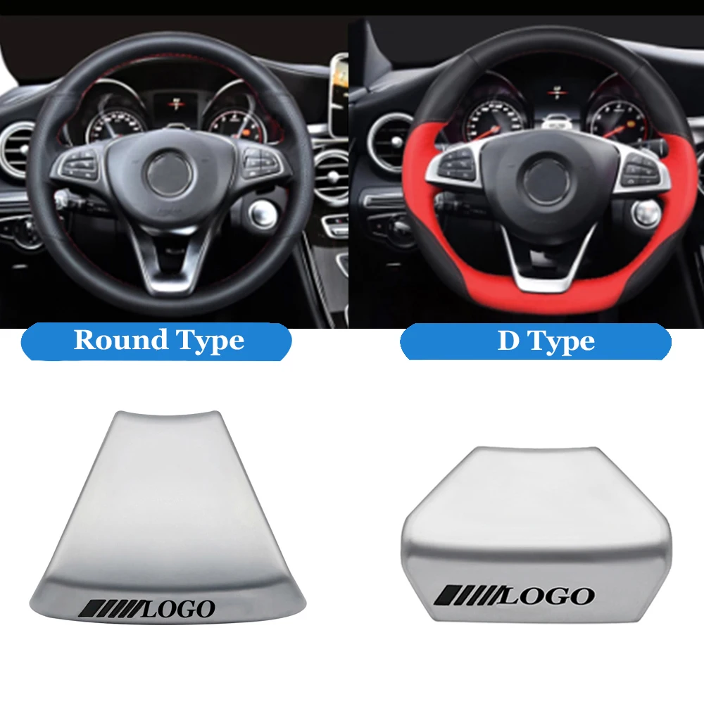 Новинка 3D Металлическая Автомобильная наклейка на руль автомобильные