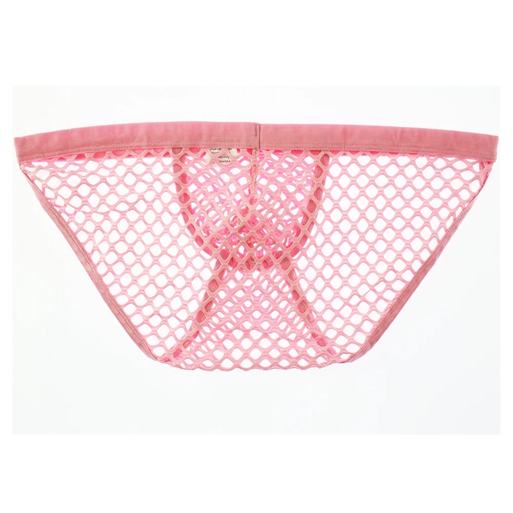 Трусы-брифы мужские трусы-плавки в сеточку пикантное нижнее белье с высокой