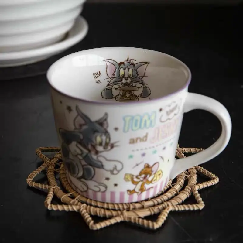 Мультяшная Милая креативная кружка Tom and Jerry чашка для кофе напитков ручка