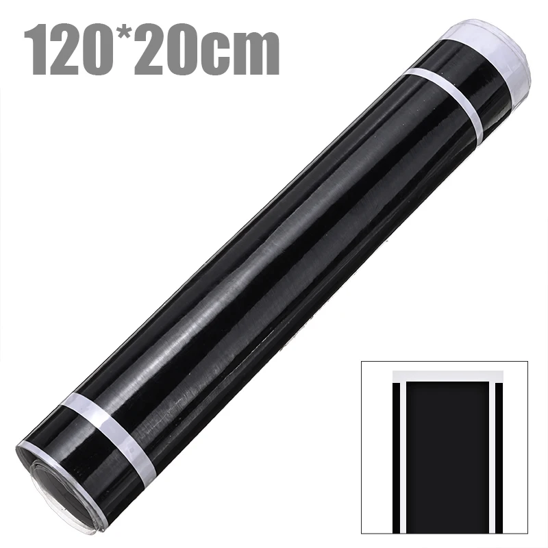 

1pcs 120*20cm Black Car Hood Racing Rally Stripes Graphic Decal Car Styling Vinyl Universal Sticker Car Truck Decoration