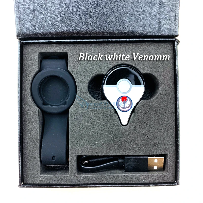 Black Venomm Перезаряжаемый Bluetooth браслет для Pokemon Go Plus с батареей внутри - Цвет: Black Venomm