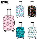 Пылезащитный чехол для чемодана FORUDESIGNS, пылезащитный чехол для чемодана с цветочным принтом