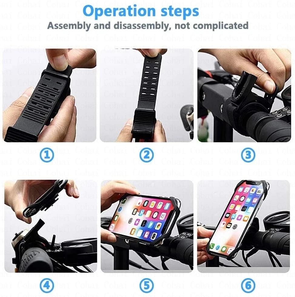 universal bicycle phone holder for iphone samsung motorcycle mobile cellphone holder bike handlebar clip stand gps mount bracket free global shipping