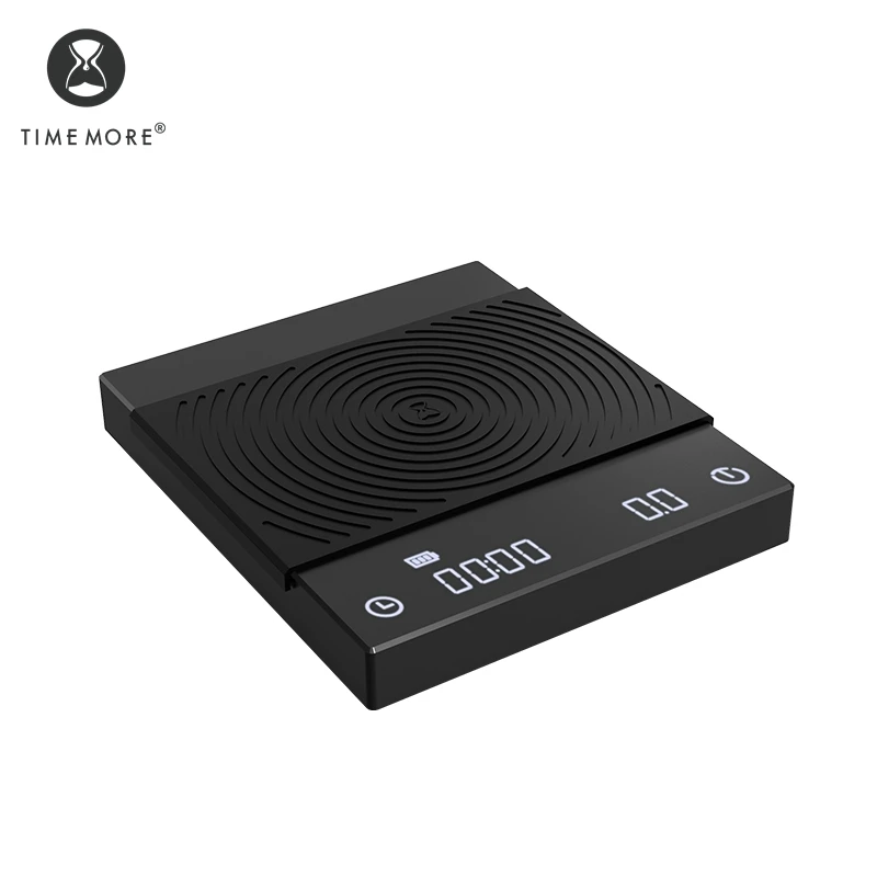 TIMEMORE Store черные зеркальные базовые кухонные весы для кофе с временем USB