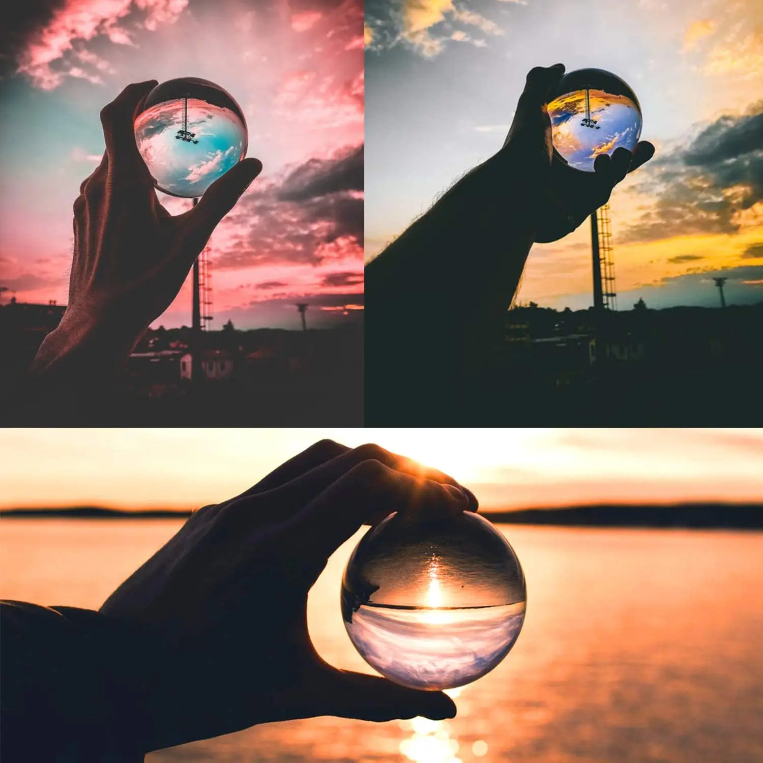 

2021 Clear Glass Crystal Ball Healing for Sphere Photography Photo Creative Crystal Fluorite Ball Healing Crystal Decoration