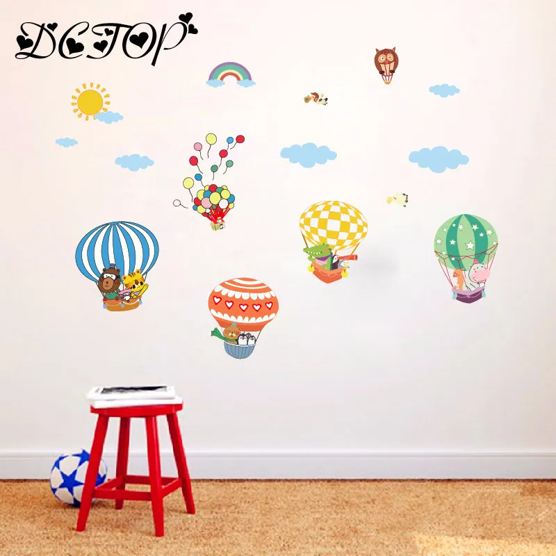 Декор для детской комнаты гелиевый воздушный шар лес животное птица солнце