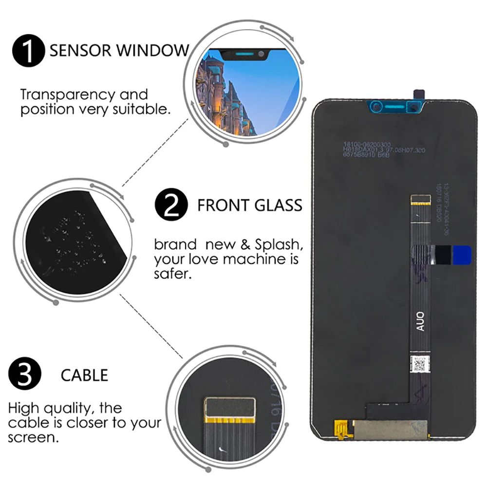 Pantalla t&aacute;ctil Original para Asus Zenfone 5 ZE620KL, piezas de repuesto de digitalizador, LCD, X00QD-3