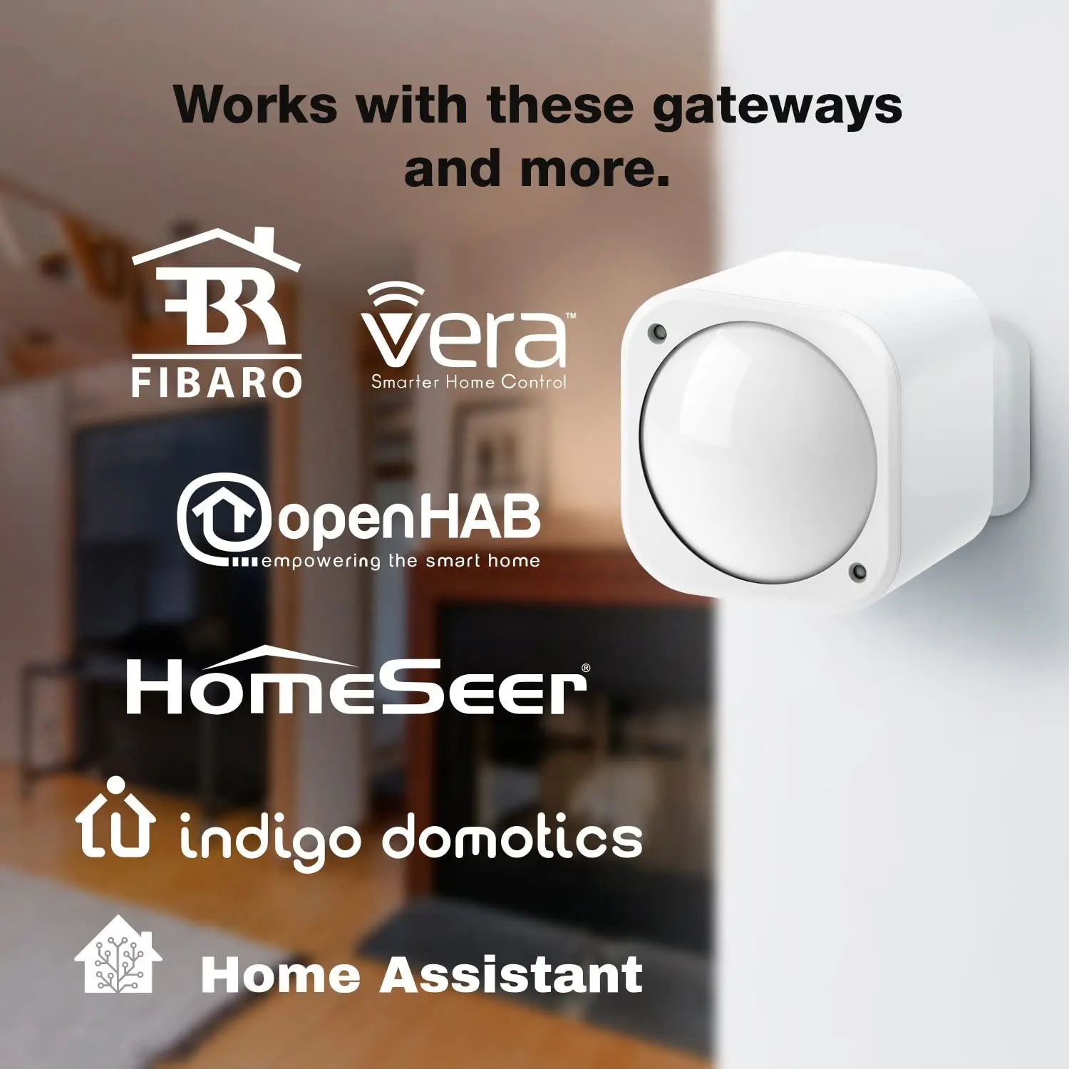 

Z-Wave Plus 6-in-1 Motion Temperature Humidity Light UV Vibration Sensor Multisensor 6 with Battery Compatiable Home assistant