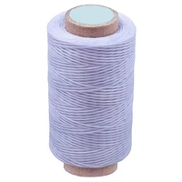 lmdz white 284yards leather sewing waxed thread practical long stitching thread for leather craft diy and shoe repairing