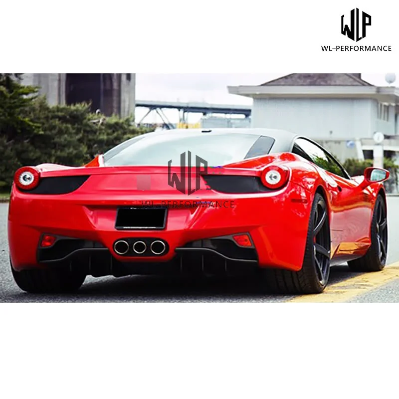 458 комплект кузова автомобиля Frp Неокрашенный передний разветвитель губ задний