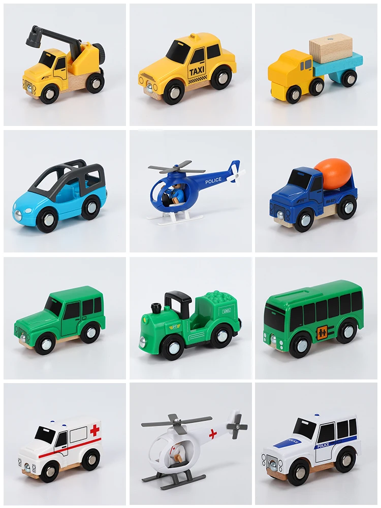 

Wood Magnetic Train Plane Wood Railway Track Car Truck Accessories Toy For Kids Fit Wood Thoma S Biro Tracks Gifts