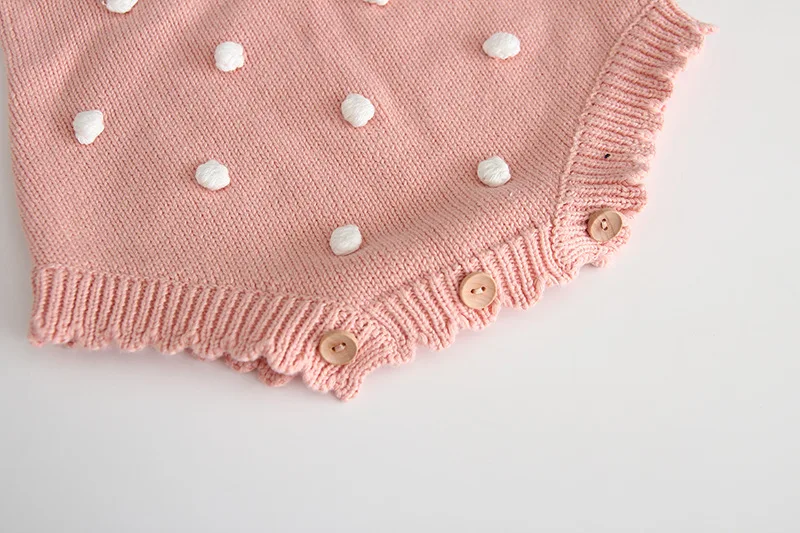 Осенние вязаные комбинезоны для малышей шерстяные принцессы Bebe вязаная детская