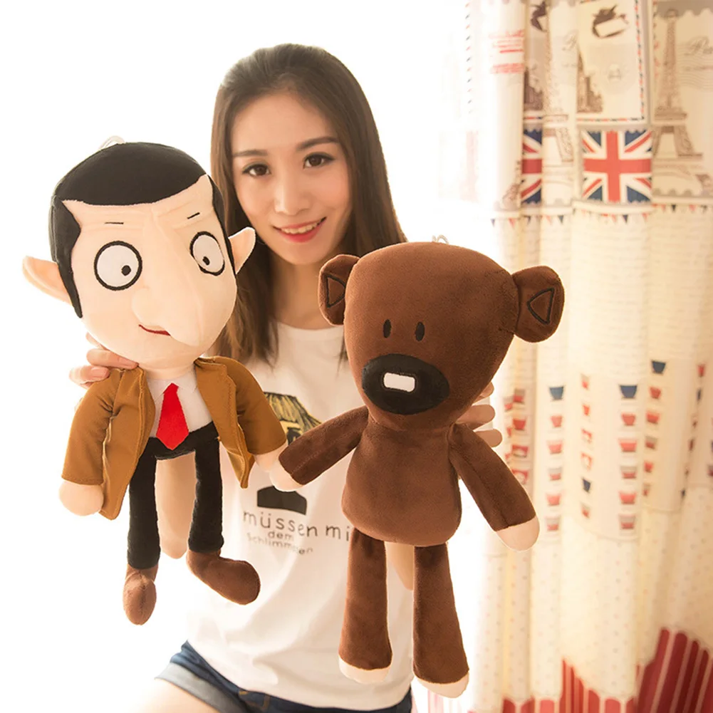 Плюшевые игрушки Mr. Bean и плюшевый милый мультфильм фигурка шапочка игрушка