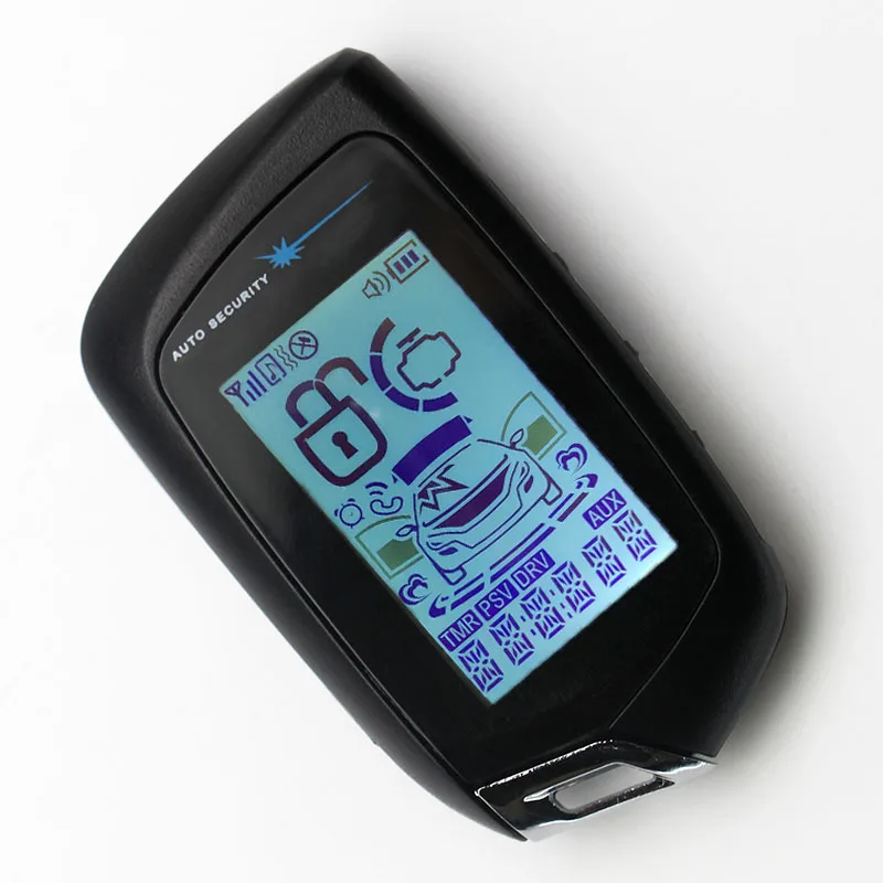 Двухсторонняя Автомобильная сигнализация с ЖК дисплеем пульт дистанционного
