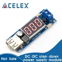 USB CAR Charger LED Step Down Buck Converter Voltmeter Module Low Power DC 4 5-40V To 5V 2A High Efficiency Low Ripple Board