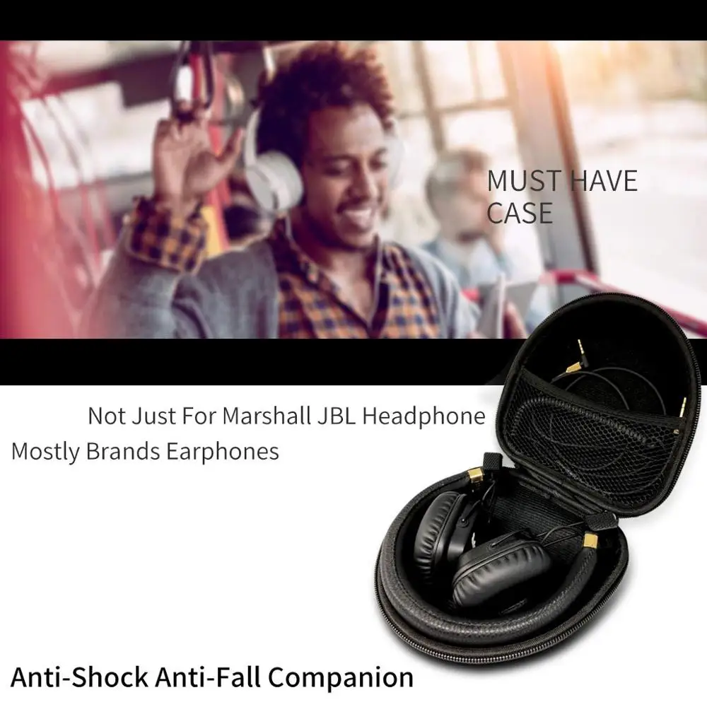 Жесткий защитный чехол из ЭВА для переноски сумка хранения Urbanears Zinken DJ Plattan 2 ADV Humlan