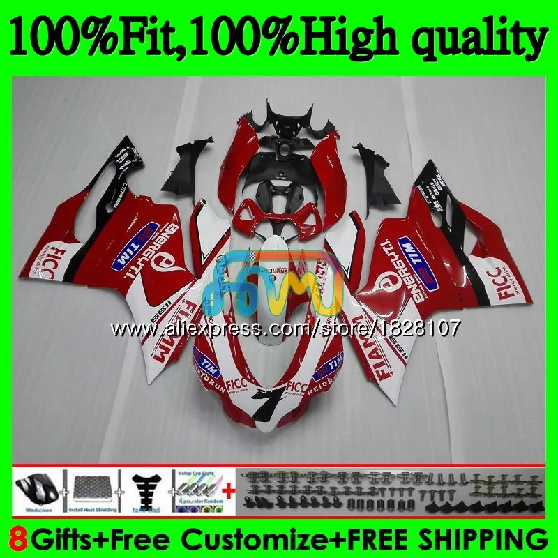 

Injection For DUCATI 899 1199 S R Panigale 12 13 14 15 16 77BS.15 1199R 899S 1199S 2012 White red 2013 2014 2015 2016 Fairing