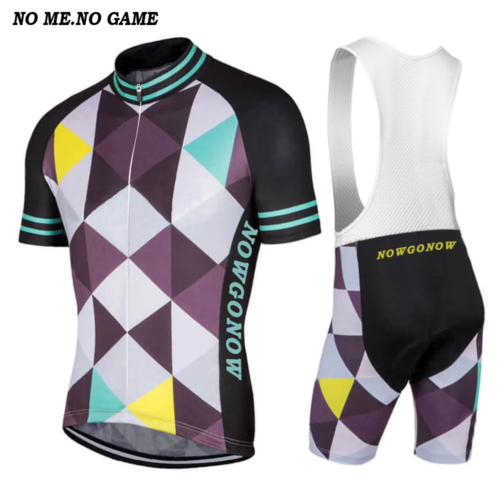 Профессиональная команда черная Геометрическая велосипедная Джерси с коротким