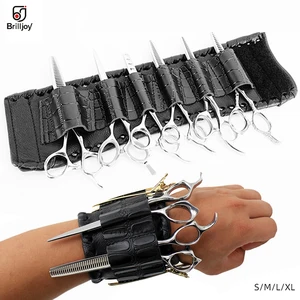 Brilljoy новый тренд на липучке, сумка на запястье для парикмахера, сумка для парикмахерских, сумка для ножниц, держатель, чехол для хранения браслетов, сумки