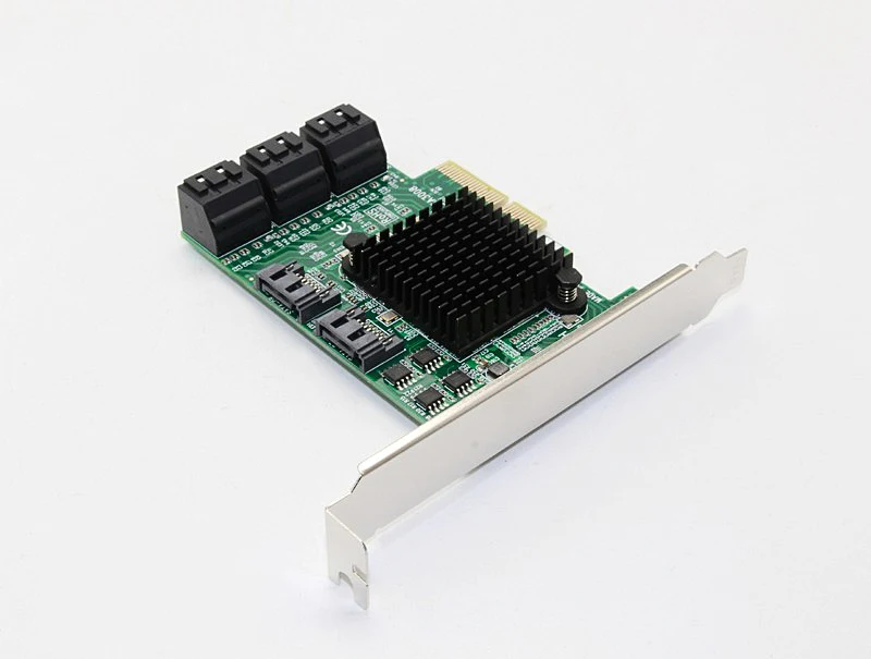 

SATA Card PCI-e PCI Express to SATA 3.0 III 3 SSD PCIe SATA 8 ports Expansion Board Card Adapter Raiser with Low Profile Bracket
