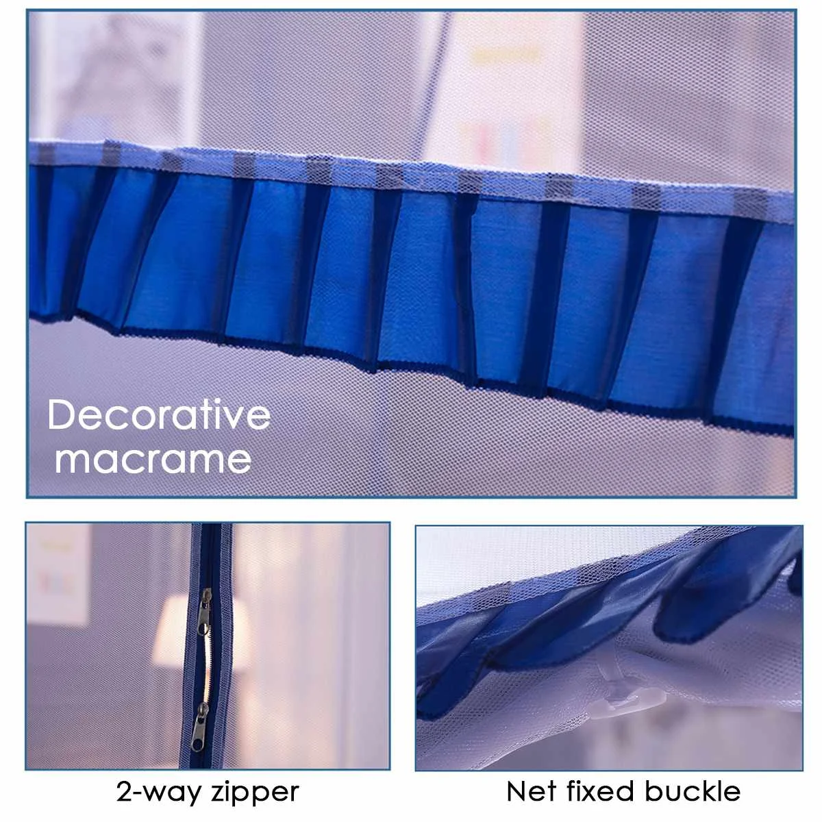 

Folding Yurt Mosquito Net Moustiquaire Net Installation-free Mosquitera Canopy Netting For Adult/Kid Bed Tent Home Decor Outdoor