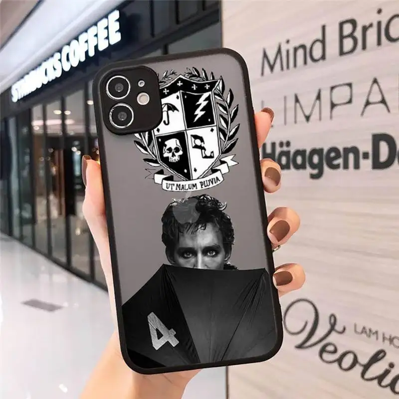 

Umbrella Academy pattern painting Phone Cases matte transparent For iphone 7 8 11 12 plus mini x xs xr pro max cover
