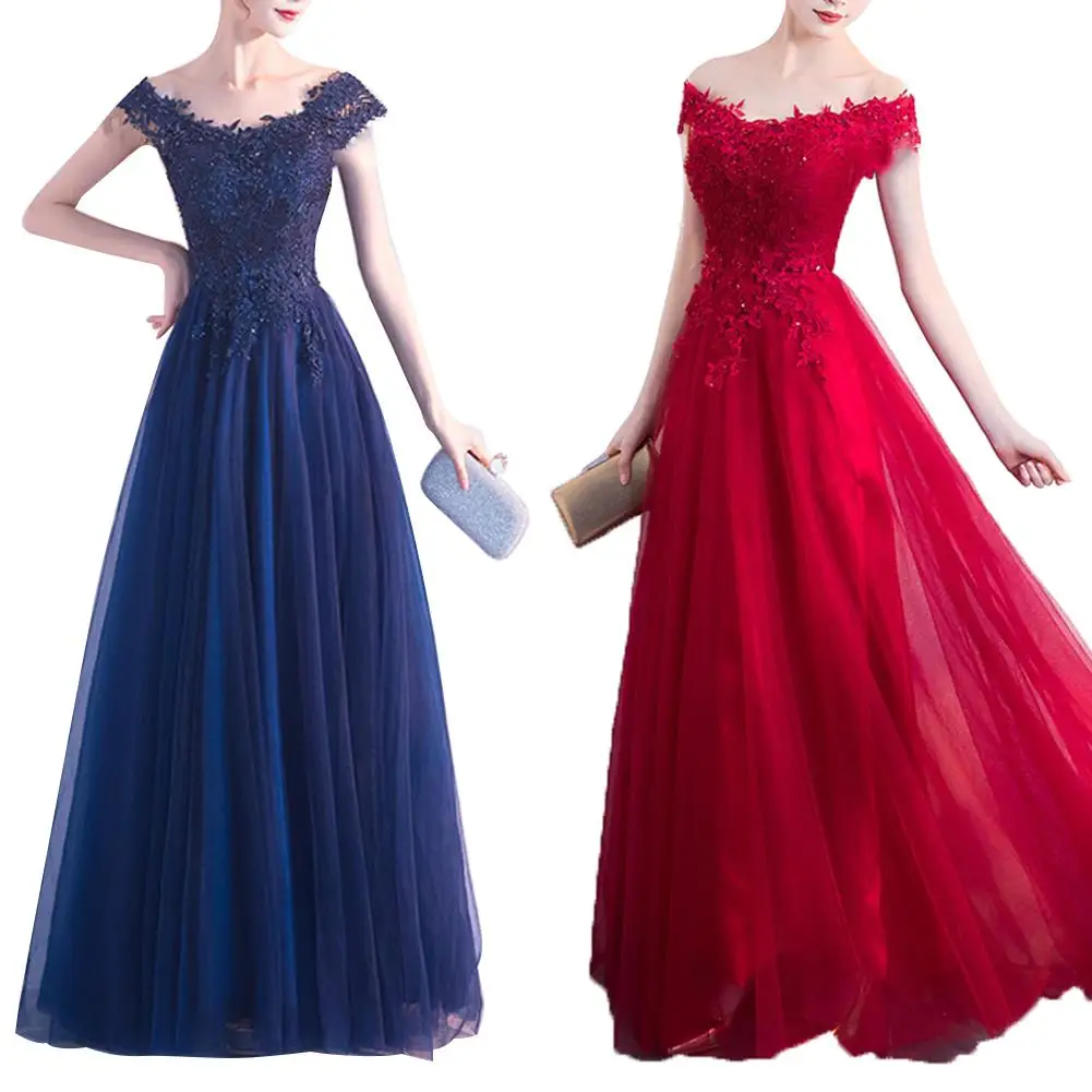 2020 женское платье макси Сетчатое прозрачное пэтчворк официальное свадебное для