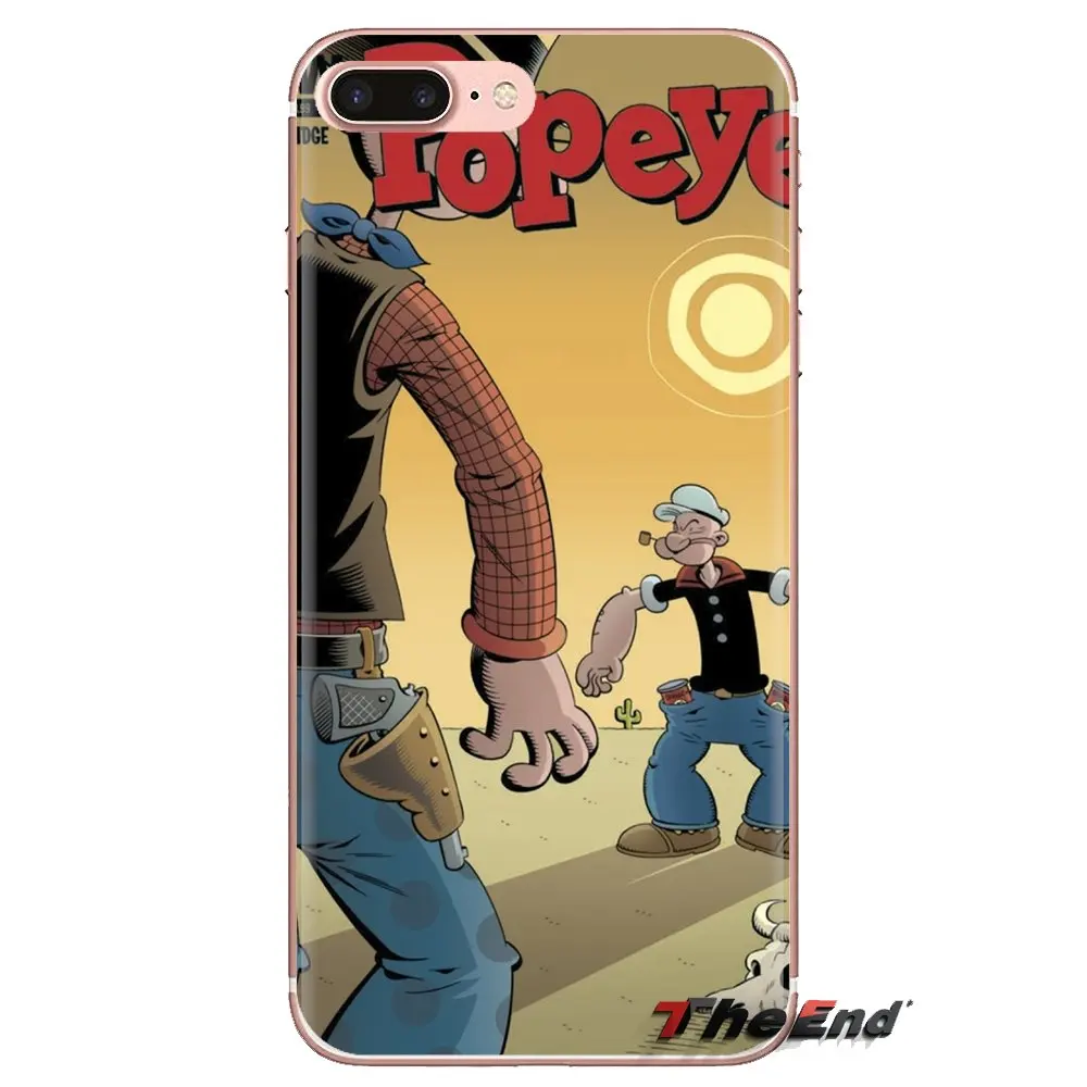 Popeye The Sailor Man Wallpapers For Samsung Galaxy S2 S3 S4 S5 MINI S6 S7 edge S8 S9 Plus Note 2 3 4 5 8 Coque Fundas TPU Cover |