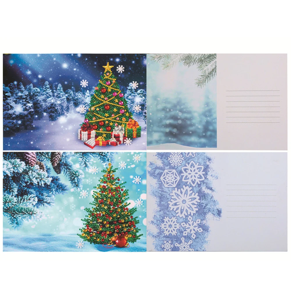 Рождественский набор поздравительных открыток дерево конверт открытка
