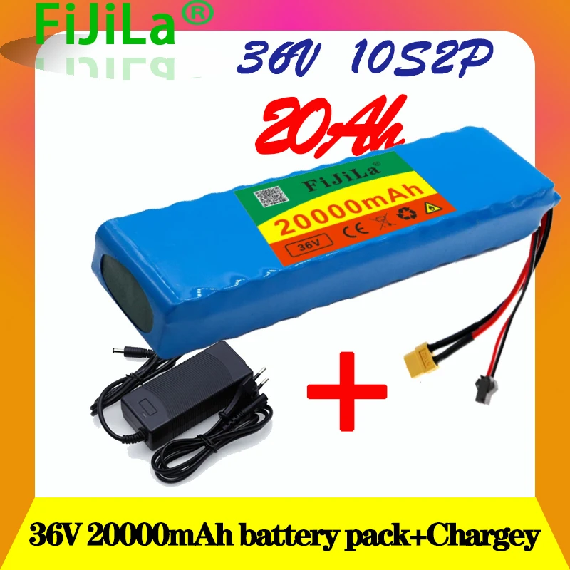 

36V 20Ah10S2P 18650 Rechargeable battery pack 20000mAh,modified Bicycles,electric vehicle 42V Protection PCB +42V Charger