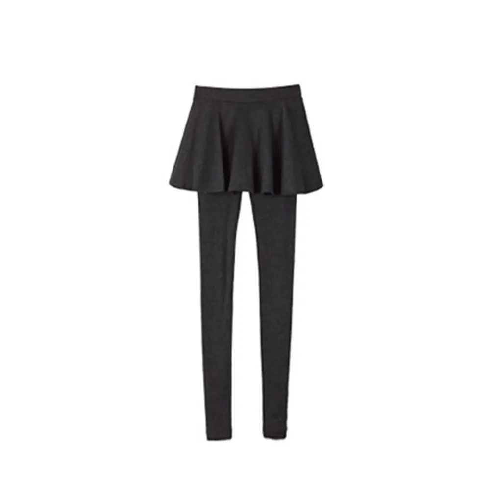 Осенне зимняя женская одежда леггинсы из двух частей с имитацией бархатной