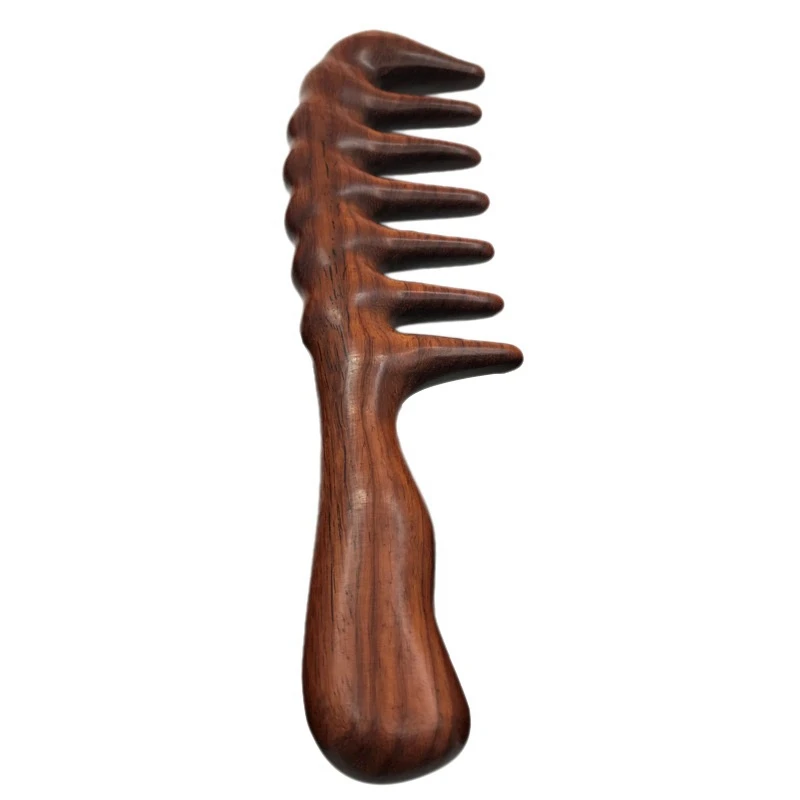 

Sandalwood Hair Combs Wide Tooth Comb Anti-Static Massager Comb Styling Comb