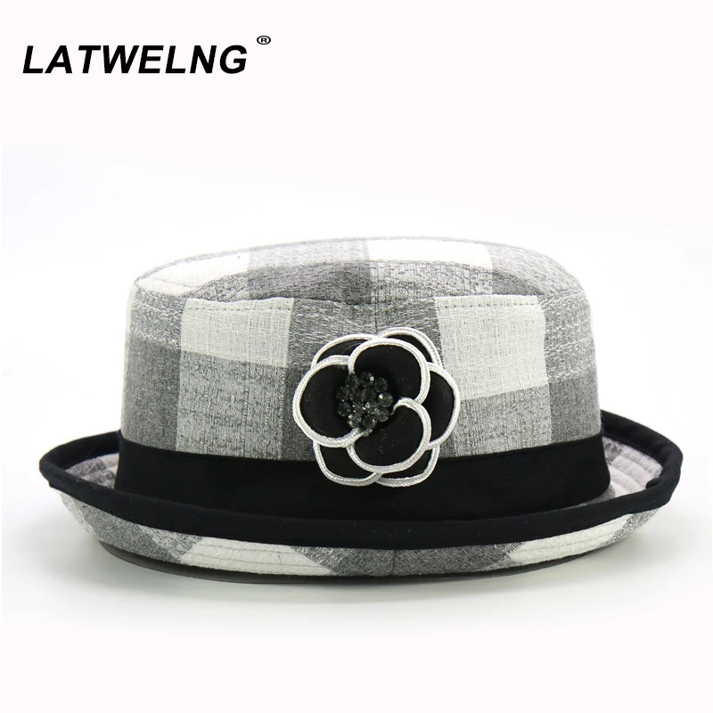 Новинка 2020 женские плоские шапки с лепестками камелии модные уличные вуалетки