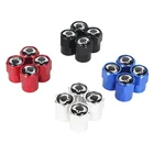 4 шт. алюминиевые колпачки для стержней клапанов автомобильных шин для SsangYong Actyon Kyron Korando Rexton Tivoli автомобильные аксессуары