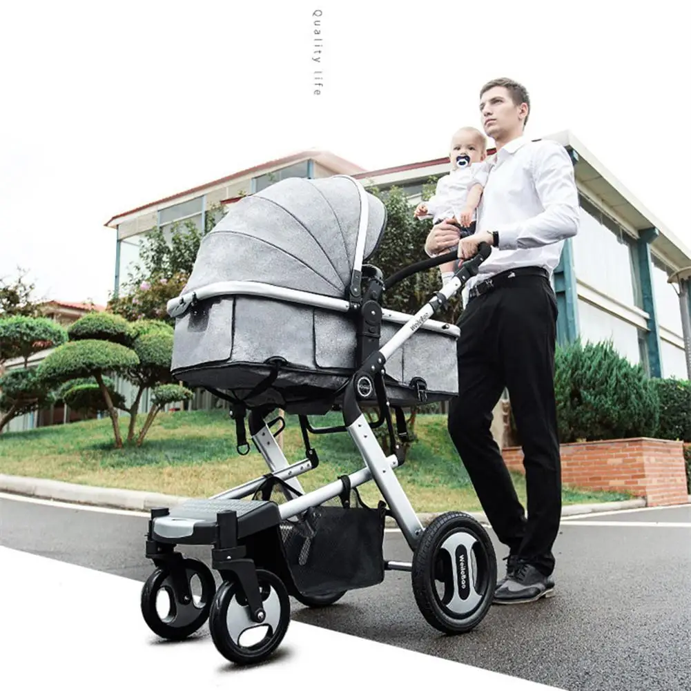 Kidlove Baby 2 в 1 детская коляска складная анти-шок складываемая коляска Высокая land-scape модная коляска
