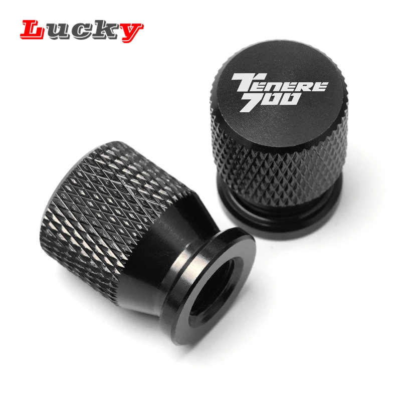 

With logo TENERE700 For Yamaha TENERE 700 2019 2020 Latest Motorcycle Accessorie Wheel Tire Valve Stem Caps CNC Airtight Covers