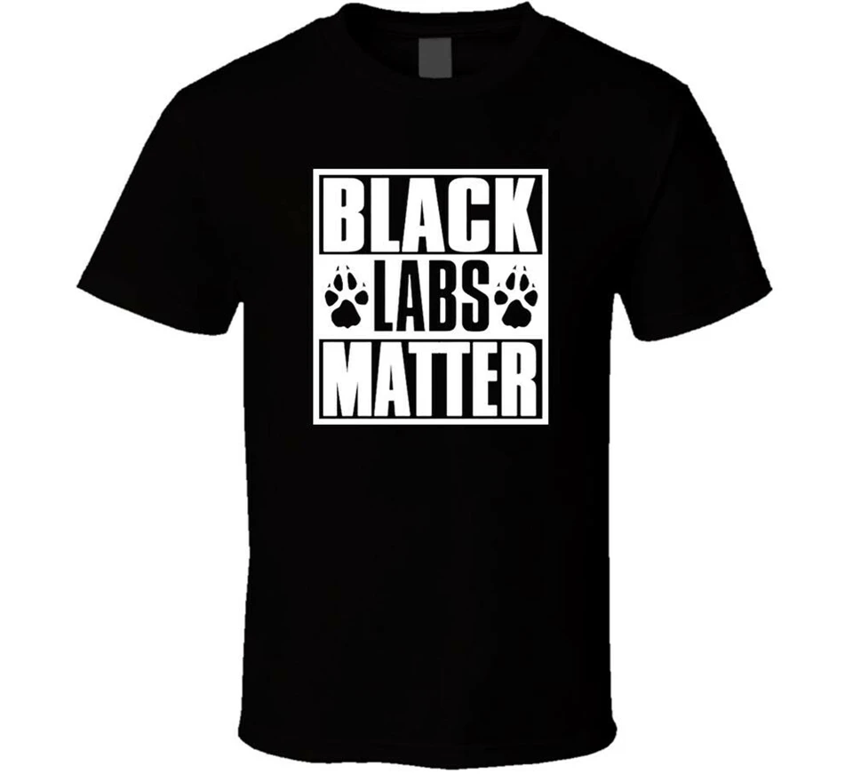 

Black Labs Matter Logo Shirt Black White Tshirt Men'S Free Shipping Cool Gift Personality Tee Shirt