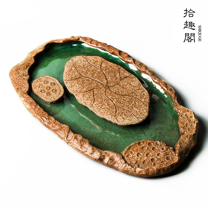 

★manual coarse pottery storage water storage dry bubble tray pot pot pot pot bearing Kung Fu tea set tea tray tea sea
