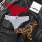 3 шт., женские бесшовные стринги из вискозы