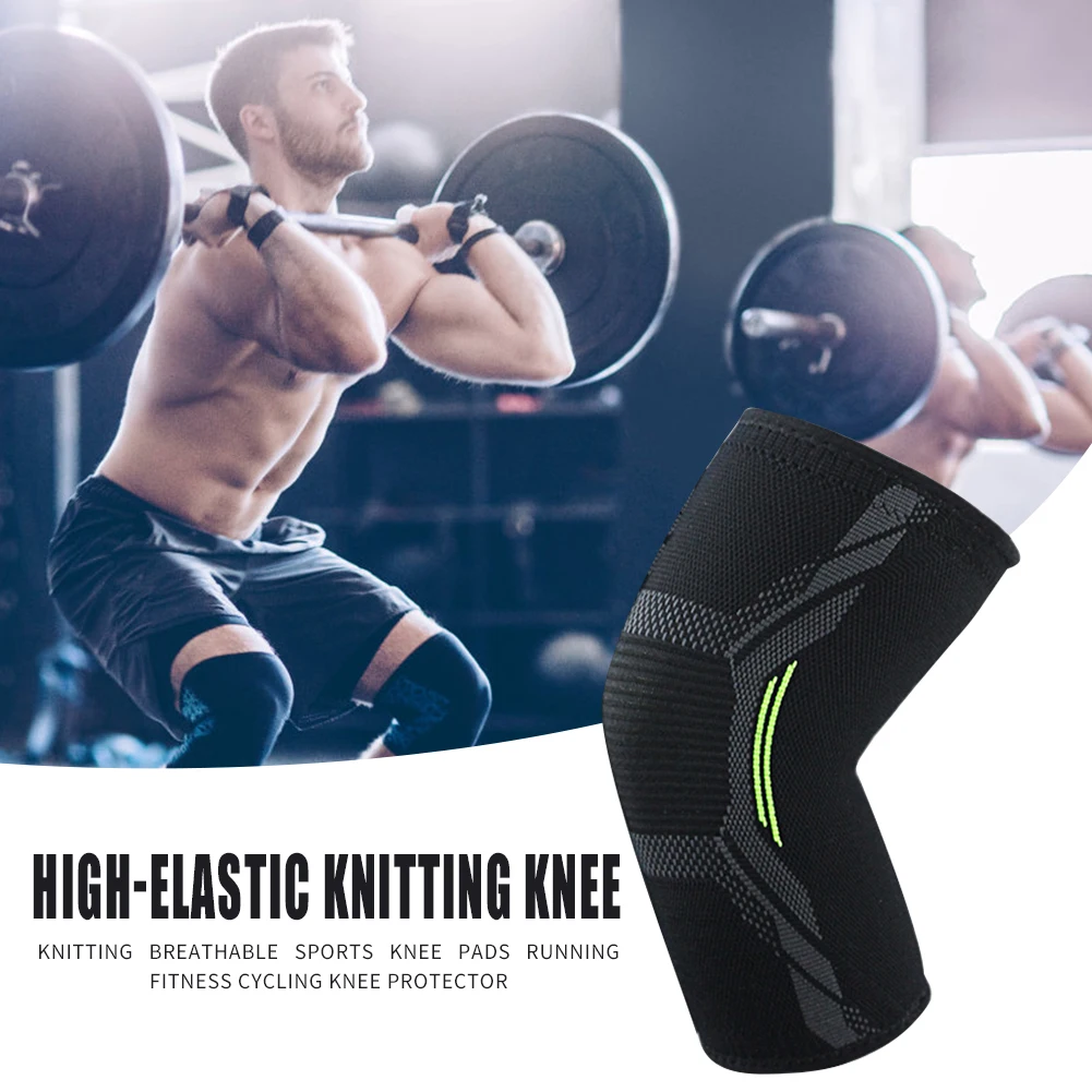 

Unisex Knee Pads Knit Nylon Knee Support Brace Protector Sport Cycling Basketball Football Compression Protection Kneepads
