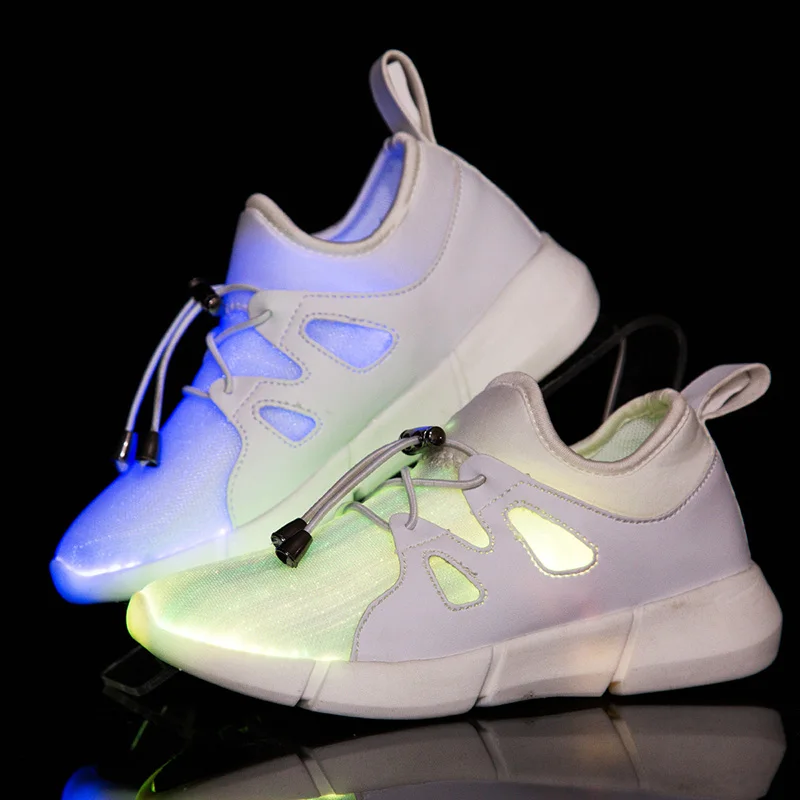 Кроссовки светодиодные светящиеся с USB-зарядкой для мальчиков и девочек | Детская