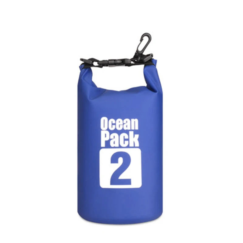 2L dark blue 2L/5L Открытый Портативный рафтинг Дайвинг сухой мешок ПВХ водонепроницаемый складной для плавания ming сумка для хранения для речного треккинга сумки для плавания - Цвет: 2L dark blue
