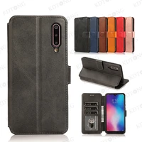 luxury fashion leather flip phone case for xiaomi mi 10 9t 9 8 6x a2 lite note 10 cc9 pro retro solid color with card slot cases