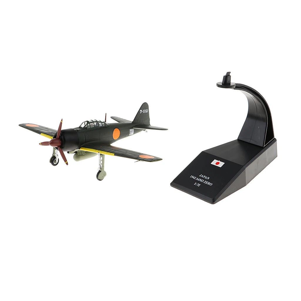 Японский Mitsubishi A6M3 Zero - 1940 1:72 Металлический Литой самолет включает в себя