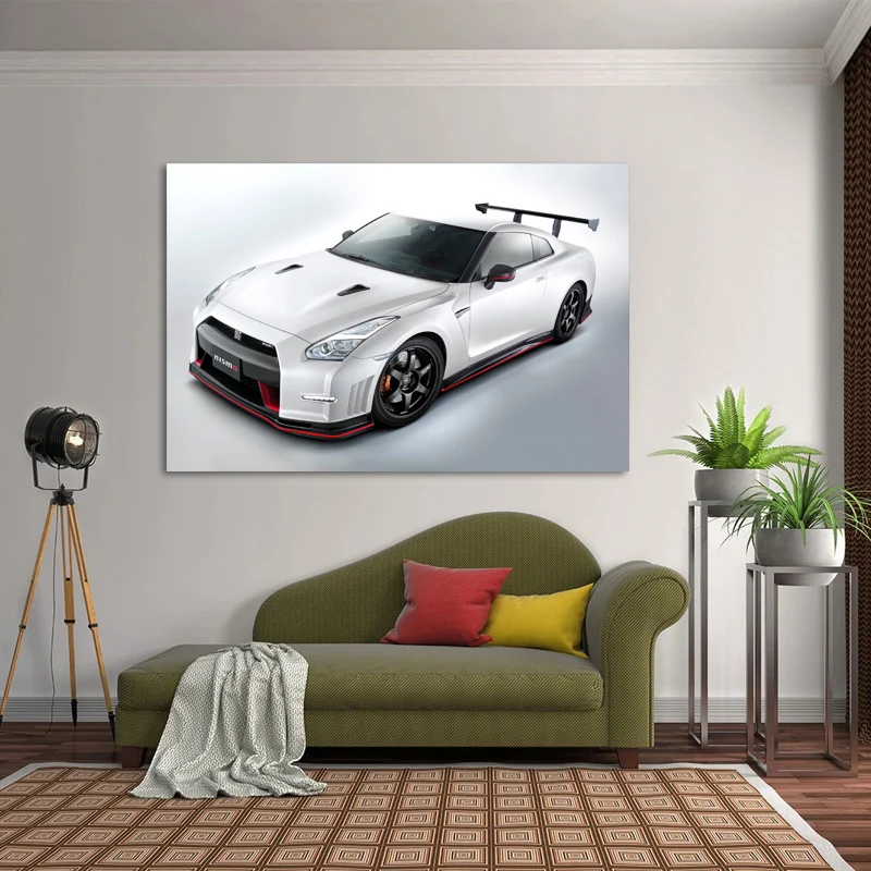Nissan GTR Nismo суперкар настенные художественные плакаты холст печать с деревянной