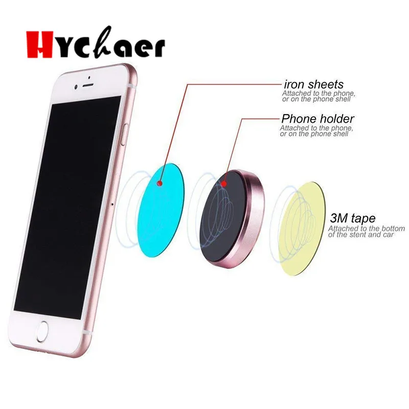 Magnetic Mobile Phone Holder Car Dashboard mobile Bracket Cell Mount Stand Universal Magnet wall sticker For iPhone | Автомобили и