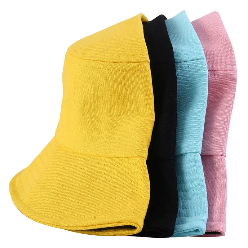 

Children Anti-fog Bucket Hats Cotton Packable Unisex Outdoor Travel Dustproof Hats Kids Removable Windproof Protection Sun Caps