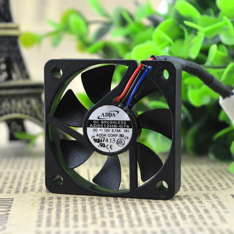 Подшипниковый вентилятор Adda AD0512HB-G76 DC 12 В, 50*50*10 м, радиаторное оборудование