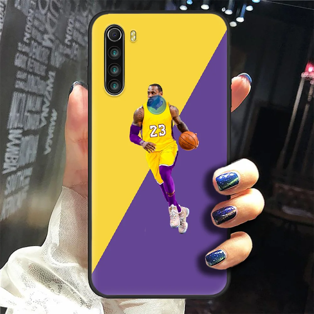 

Basketball LeBron king James Phone Case Cover Hull For XIAOMI Redmi 7a 8a S2 K20 NOTE 5 5a 6 7 8 8t 9 9s Pro Max black Cell